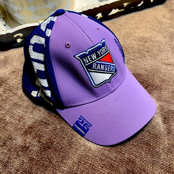Reebok New York Rangers Hat - Limited Edition Purple & Bright Blue Cap - Picture 1 of 8